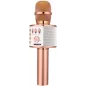Microphone Karaoké Bluetooth BONAOK 3-en-1 Portable Rose Gold pour Fête et Smartphone PC