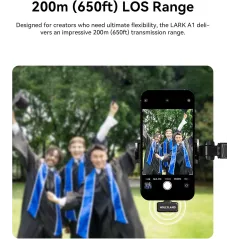 Microphone Sans Fil Hollyland Lark A1 pour iPhone & Android