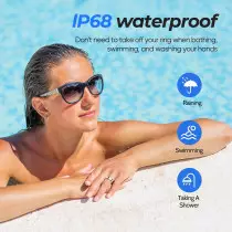 Smart Ring for Men & Women - Health, Sleep & Exercise Tracker, IP68 Waterproof