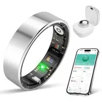 Smart Ring for Men & Women - Health, Sleep & Exercise Tracker, IP68 Waterproof