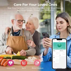 Smart Health Tracker Ring for Men & Women - Heart Rate, Sleep, Waterproof