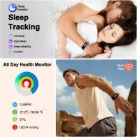 Montre Fitness IP68 : Compteur Pas, Calories, Fréquence Cardiaque