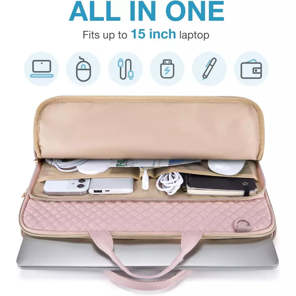 Housse Laptop 15.6 BAGSMART Rose Compatible MacBook Pro