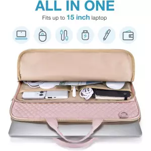 Housse Laptop 15.6 BAGSMART Rose Compatible MacBook Pro