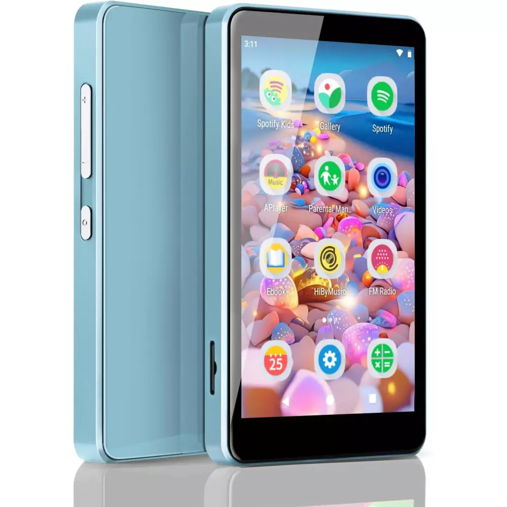 Kids MP3 Player 4.0 IPS w/ Spotify, Parental Controls, 512GB Blue