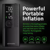 Gonfleur Airmoto Portable - Pompe Air Sans Fil avec LED