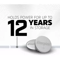 Energizer 2025 Lithium Coin Batteries 2 Pack with 3-in-1 Child Shield