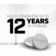 Energizer 2025 Lithium Coin Batteries 2 Pack with 3-in-1 Child Shield