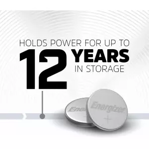 Energizer 2025 Lithium Coin Batteries 2 Pack with 3-in-1 Child Shield