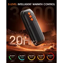 Chauffe-mains Rechargeables 6000mAh - Pack de 2 avec LED