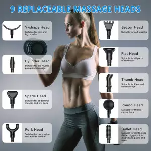 Massage Gun for Athletes - Deep Tissue Percussion Massager with 30 Speeds