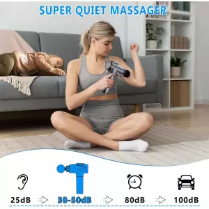 Pistolet de Massage Électrique 30 Vitesses - 9 Têtes, Profond