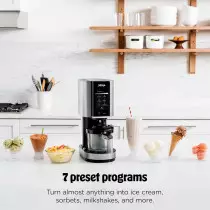 Ninja NC301 CREAMi Ice Cream Maker - 7 Programs, 2 Pint Containers