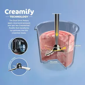 Ninja NC301 CREAMi Ice Cream Maker - 7 Programs, 2 Pint Containers