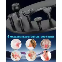 Deep Tissue Massage Gun | Portable Muscle Massager with 30 Speeds & 6 Attachments