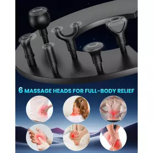 Deep Tissue Massage Gun | Portable Muscle Massager with 30 Speeds & 6 Attachments