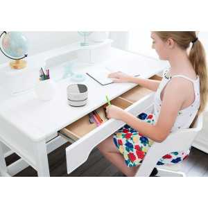 ODISTAR Cordless Mini Desktop Vacuum Cleaner, 90-Min Endurance, 360º Rotatable, for Keyboard/Home/Office (White)