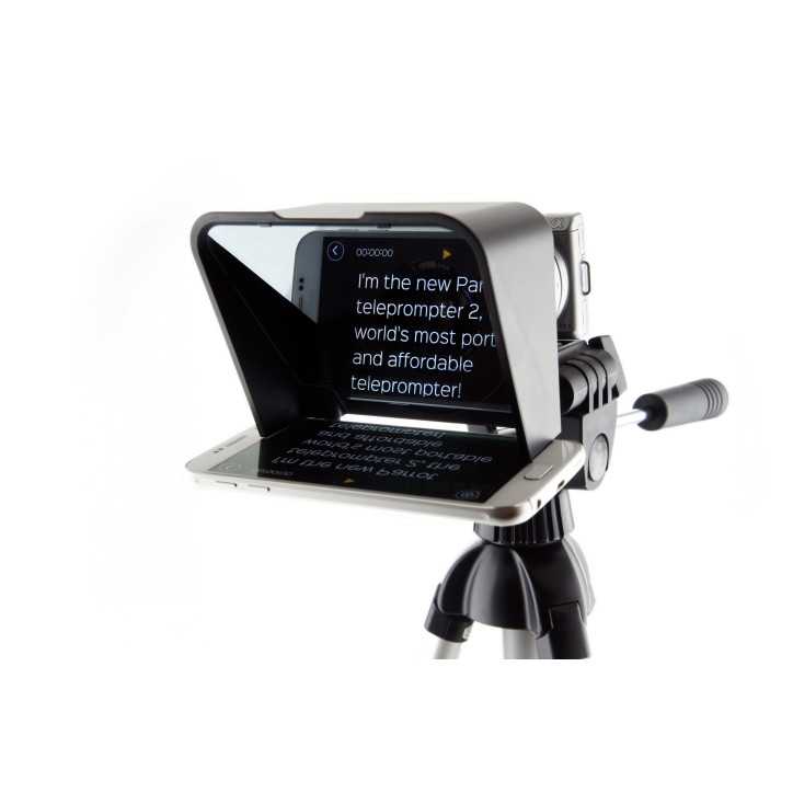 Parrot Teleprompter Kit: Film Like a Pro with Your Smartphone! Portable, Easy Setup & Bluetooth Remote Parrot Teleprompter Kit: Film Like a Pro with Your Smartphone! Portable, Easy Setup & Bluetooth Remote