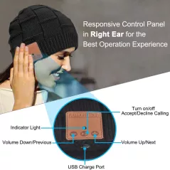Bonnet Bluetooth Casque Audio - Idée Cadeau Originale