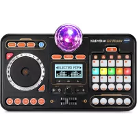 VTech Kidi Star DJ Mixer - Table de mixage interactive pour enfants avec sons et lumières colorées