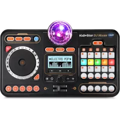 VTech Kidi Star DJ Mixer - Table de mixage interactive pour enfants avec sons et lumières colorées