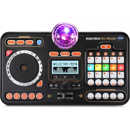 VTech Kidi Star DJ Mixer - Table de mixage interactive pour enfants avec sons et lumières colorées
