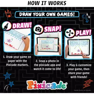 Pixicade by Abacus Brands: Turn Drawings into Playable Video Games!