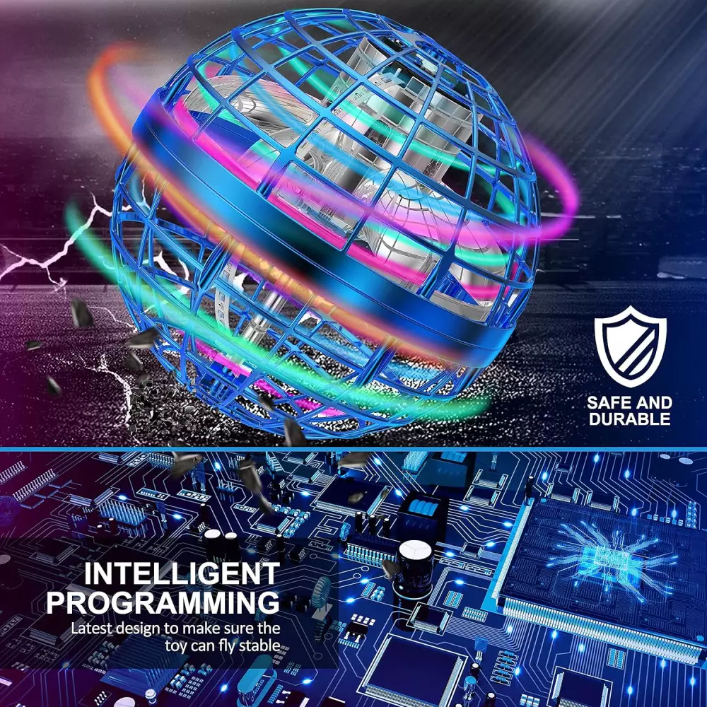 LEMATRIX Flying Orb Ball Toy – Jouet Volant pour Enfants 6+ ans