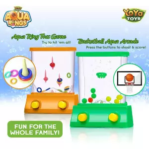 YoYa Toys Aqua Rings Water Game Set of 2 - Retro Ring Toss & Hoop Toy