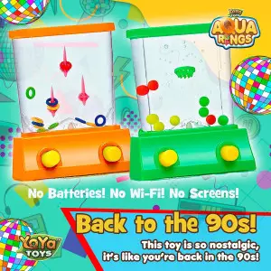 YoYa Toys Aqua Rings Water Game Set of 2 - Retro Ring Toss & Hoop Toy