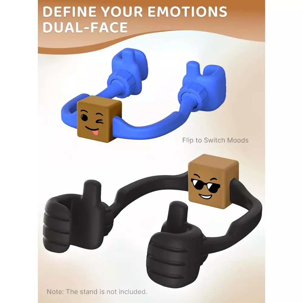 Stocking Stuffers: Dual-Sided Mood Cube Clip Phone Holder Gift Idea