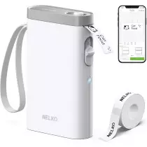 Nelko P21 Bluetooth Label Maker - Wireless Mini Printer for Home & Office