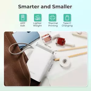 Nelko P21 Bluetooth Label Maker - Wireless Mini Printer for Home & Office