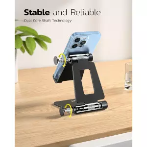 Nulaxy Dual Folding Adjustable Phone Stand for iPhone & Nintendo Switch