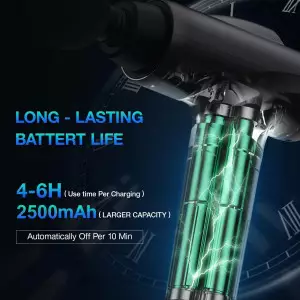 Deep Tissue Massage Gun - Handheld Electric Muscle Massager, 9 Attachments, 30 Speeds (Grey)