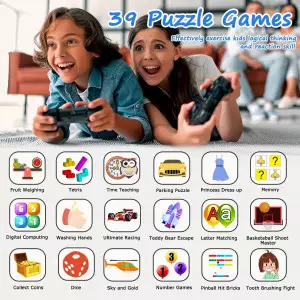 Kids Smart Game Watch with 39 Games, Camera, Music & Pedometer Gift
