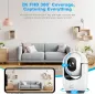 Caméra de Sécurité Intérieure 2K WiFi avec IA, Audio 2 Voies, Détection Mouvement, Stockage Cloud/TF