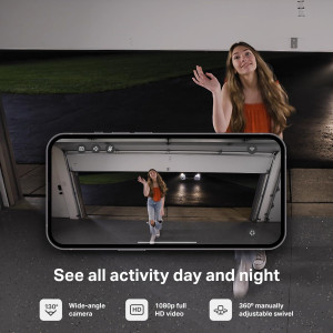 myQ Smart Garage Camera – 1080p HD, Night Vision, Motion, Wi-Fi