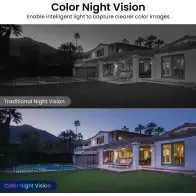 2K Home Security Cameras 2-Pack – Color Night Vision, Alexa & Google Compatible
