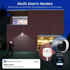 Caméras 2K Sécurité Maison Intérieur/Extérieur Alexa/Google