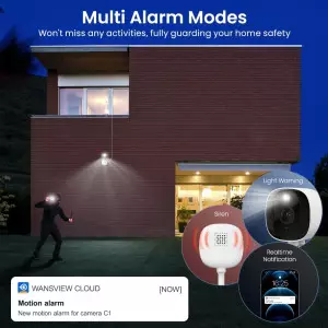 2K Home Security Cameras 2-Pack – Color Night Vision, Alexa & Google Compatible
