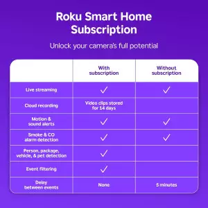 Caméra Intérieure Roku 2-Pack HD 1080p - Sécurité & Surveillance