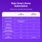 Caméra Intérieure Roku 2-Pack - Sécurité Maison Filaires, Vision Nuit 1080p, Détection Mouvement, WiFi 6, Alexa & Google