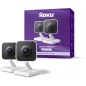Caméra Intérieure Roku 2-Pack - Sécurité Maison Filaires, Vision Nuit 1080p, Détection Mouvement, WiFi 6, Alexa & Google