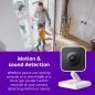 Caméra Intérieure Roku 2-Pack - Sécurité Maison Filaires, Vision Nuit 1080p, Détection Mouvement, WiFi 6, Alexa & Google