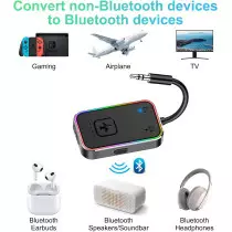 Beeitzie Ultra Airplane Bluetooth 5.4 Transmitter – Dual Headphones Support
