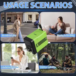 Chargeur 2-en-1 Rapide 120W 2025 avec Prise Pliable Noir