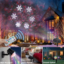 2025 Xmas Projector Lights – Brighter, 16 Slides, Waterproof Timer