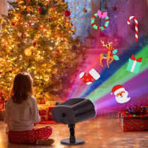 2025 Xmas Projector Lights – Brighter, 16 Slides, Waterproof Timer