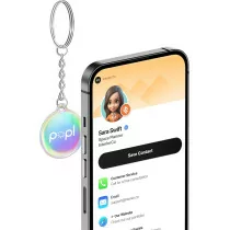 Popl Keychain Digital Business Card – Instant NFC & QR Contact Sharing